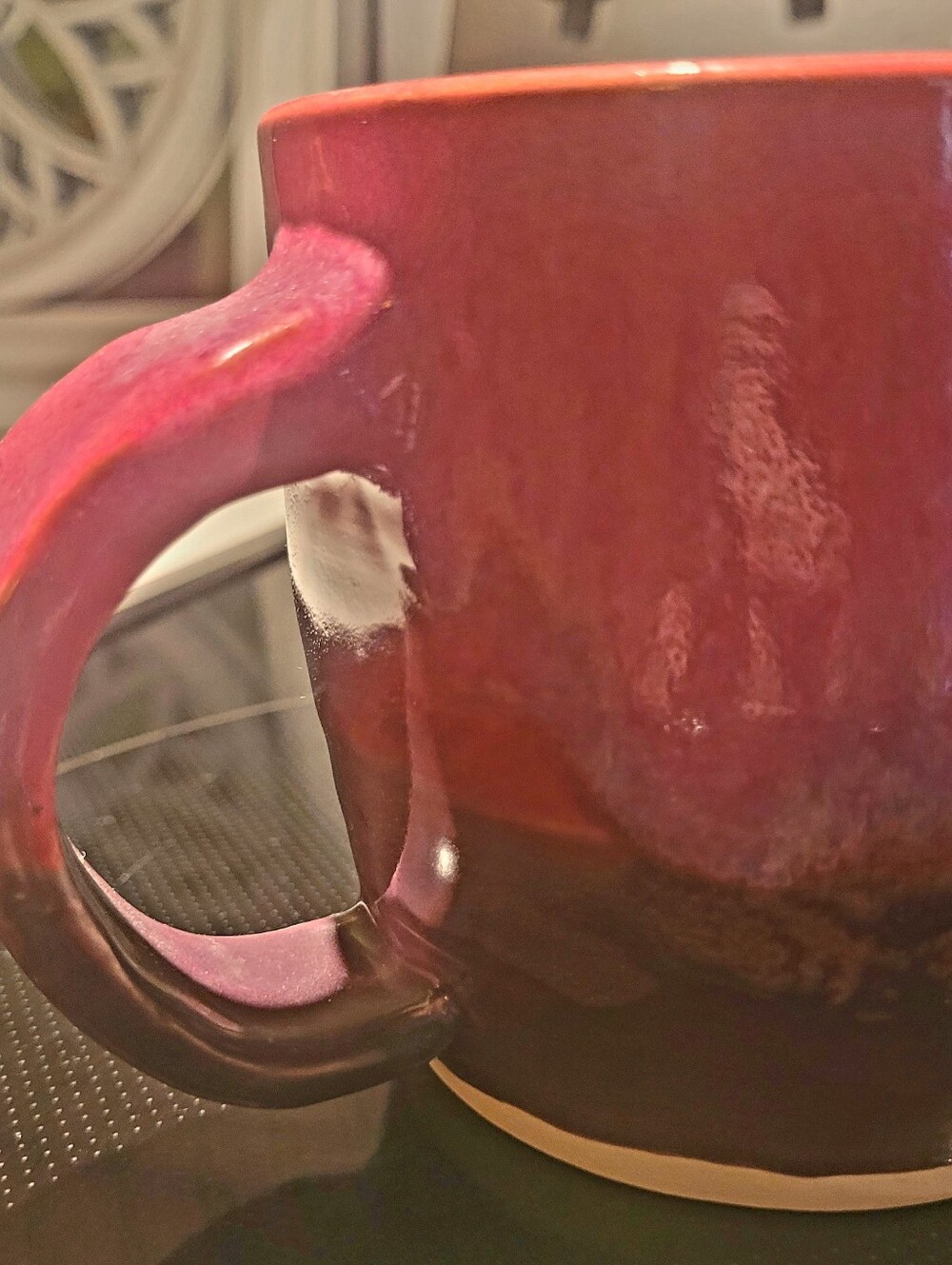Handmade Purple Glazed Coffee Mug